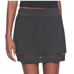 ATHLETA Laser Run Black Layered Athletic Skort MEDIUM